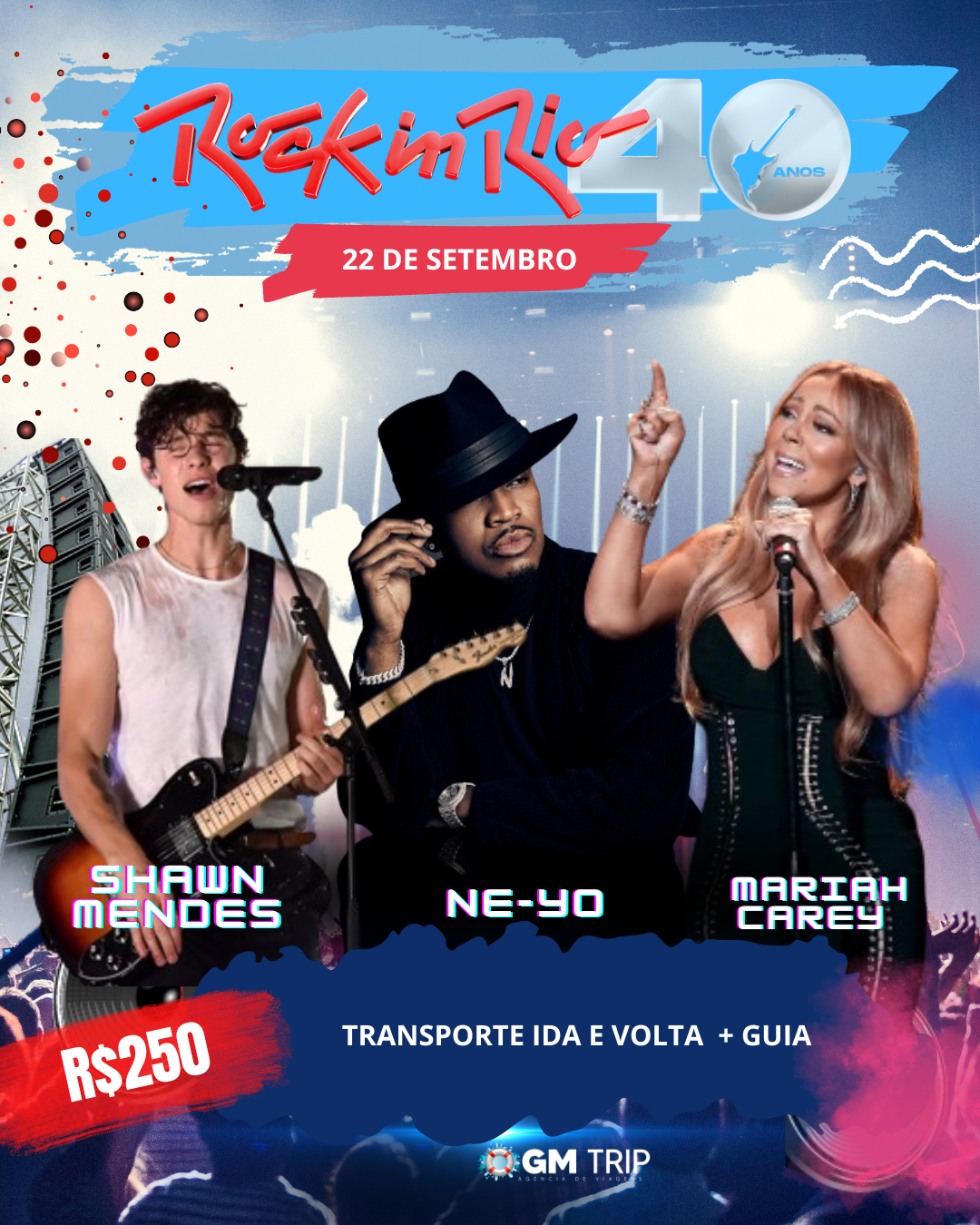 ROCK IN RIO - 22 DE SETEMBRO - BATE VOLTA
